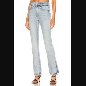 GRLFRND The Harlow High Rise Slit Bootcut Jeans – Encinitas Wash NWT Size 24